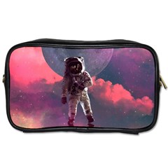 Aesthetic Astronautics Atmosphere Blue Clouds Cosmos Fantasy Galaxy Toiletries Bag (one Side) by Cendanart