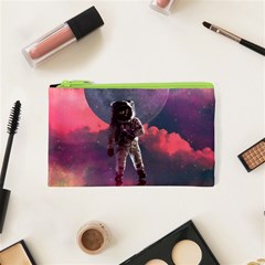 Aesthetic Astronautics Atmosphere Blue Clouds Cosmos Fantasy Galaxy Cosmetic Bag (xs) by Cendanart