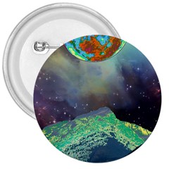 Psychedelic Universe Color Moon Planet Space 3  Buttons