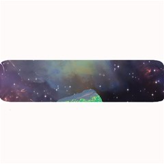 Psychedelic Universe Color Moon Planet Space Large Bar Mat by Cendanart