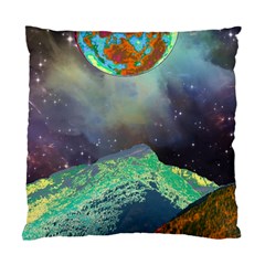 Psychedelic Universe Color Moon Planet Space Standard Cushion Case (two Sides) by Cendanart