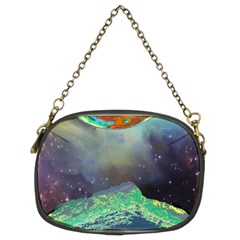 Psychedelic Universe Color Moon Planet Space Chain Purse (two Sides) by Cendanart