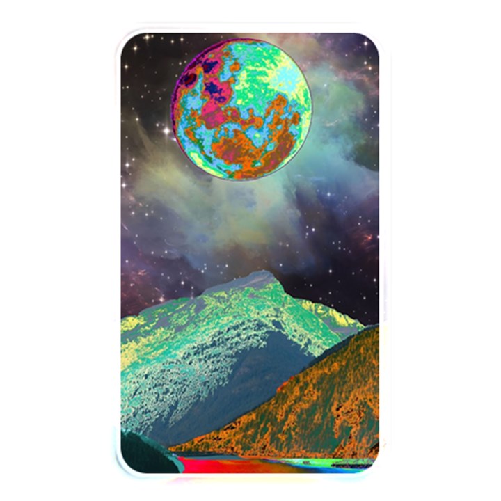 Psychedelic Universe Color Moon Planet Space Memory Card Reader (Rectangular)