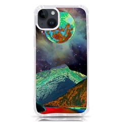 Psychedelic Universe Color Moon Planet Space Iphone 14 Plus Tpu Uv Print Case by Cendanart