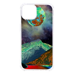 Psychedelic Universe Color Moon Planet Space Iphone 13 Tpu Uv Print Case by Cendanart