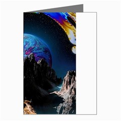 Aesthetic Psychedelic Drawings Art Acid Space Greeting Cards (pkg Of 8) by Cendanart