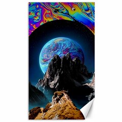 Aesthetic Psychedelic Drawings Art Acid Space Canvas 40  X 72  by Cendanart