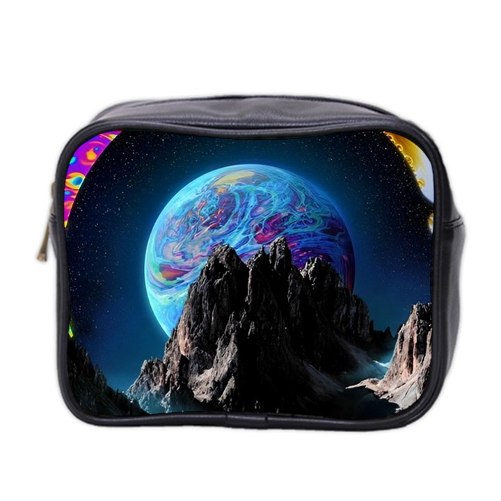 Aesthetic Psychedelic Drawings Art Acid Space Mini Toiletries Bag (Two Sides)