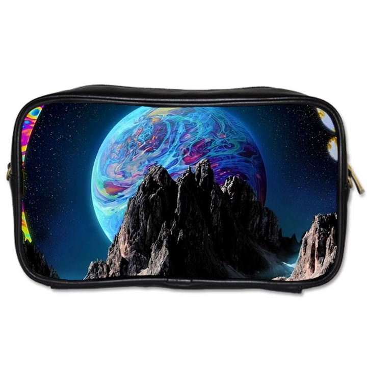 Aesthetic Psychedelic Drawings Art Acid Space Toiletries Bag (Two Sides)