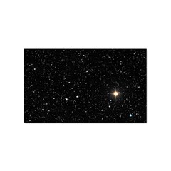 Sky Black Star Night Space Edge Super Dark Universe Sticker Rectangular (100 Pack) by Cendanart