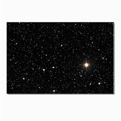 Sky Black Star Night Space Edge Super Dark Universe Postcard 4 x 6  (pkg Of 10) by Cendanart