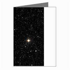 Sky Black Star Night Space Edge Super Dark Universe Greeting Card by Cendanart