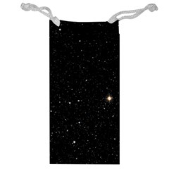 Sky Black Star Night Space Edge Super Dark Universe Jewelry Bag by Cendanart