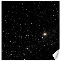 Sky Black Star Night Space Edge Super Dark Universe Canvas 20  X 20  by Cendanart