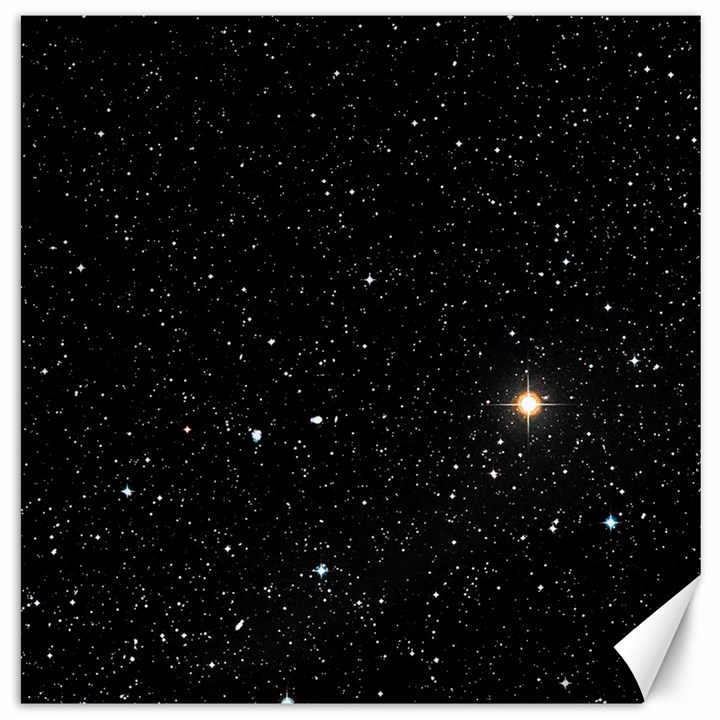 Sky Black Star Night Space Edge Super Dark Universe Canvas 20  x 20 