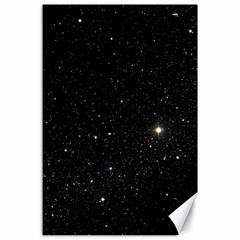 Sky Black Star Night Space Edge Super Dark Universe Canvas 24  X 36  by Cendanart