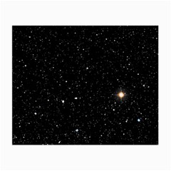 Sky Black Star Night Space Edge Super Dark Universe Small Glasses Cloth (2 Sides) by Cendanart