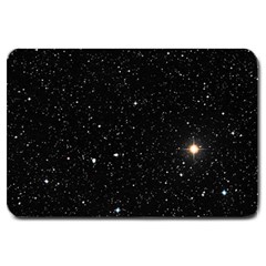 Sky Black Star Night Space Edge Super Dark Universe Large Doormat by Cendanart