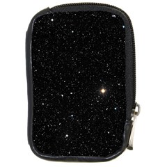 Sky Black Star Night Space Edge Super Dark Universe Compact Camera Leather Case by Cendanart