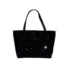 Sky Black Star Night Space Edge Super Dark Universe Classic Shoulder Handbag by Cendanart