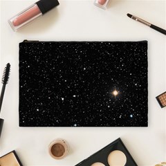 Sky Black Star Night Space Edge Super Dark Universe Cosmetic Bag (large) by Cendanart