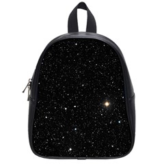 Sky Black Star Night Space Edge Super Dark Universe School Bag (small) by Cendanart