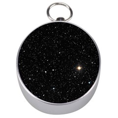 Sky Black Star Night Space Edge Super Dark Universe Silver Compasses by Cendanart