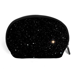 Sky Black Star Night Space Edge Super Dark Universe Accessory Pouch (large) by Cendanart