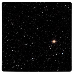 Sky Black Star Night Space Edge Super Dark Universe Uv Print Square Tile Coaster  by Cendanart