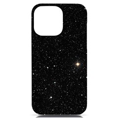 Sky Black Star Night Space Edge Super Dark Universe Iphone 14 Pro Max Black Uv Print Case by Cendanart