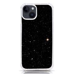 Sky Black Star Night Space Edge Super Dark Universe Iphone 14 Tpu Uv Print Case by Cendanart