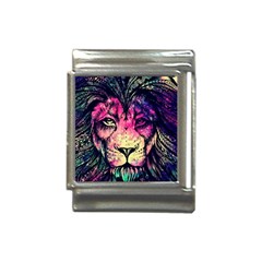 Psychedelic Lion Italian Charm (13mm) by Cendanart