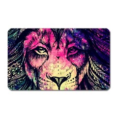 Psychedelic Lion Magnet (rectangular) by Cendanart