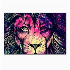 Psychedelic Lion Postcards 5  X 7  (pkg Of 10)