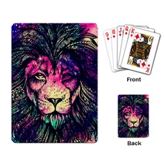 Psychedelic Lion Playing Cards Single Design (rectangle) by Cendanart