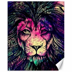 Psychedelic Lion Canvas 16  X 20  by Cendanart