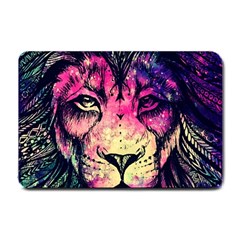 Psychedelic Lion Small Doormat by Cendanart