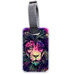 Psychedelic Lion Luggage Tag (two sides) Front