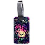 Psychedelic Lion Luggage Tag (two sides) Back