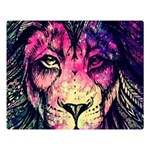 Psychedelic Lion Two Sides Premium Plush Fleece Blanket (Large) Blanket Back