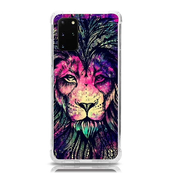 Psychedelic Lion Samsung Galaxy S20Plus 6.7 Inch TPU UV Case