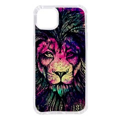 Psychedelic Lion Iphone 14 Plus Tpu Uv Print Case by Cendanart