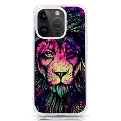 Psychedelic Lion Iphone 14 Pro Tpu Uv Print Case by Cendanart