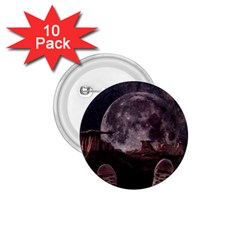 In The Cosmos Moon Sci-fi Space Sky 1 75  Buttons (10 Pack) by Cendanart