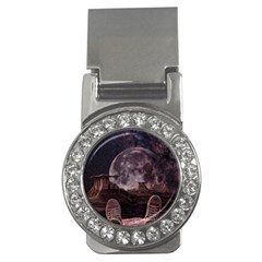 In The Cosmos Moon Sci-fi Space Sky Money Clips (cz)  by Cendanart