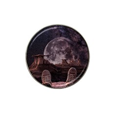 In The Cosmos Moon Sci-fi Space Sky Hat Clip Ball Marker (4 Pack) by Cendanart