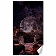 In The Cosmos Moon Sci-fi Space Sky Canvas 40  X 72  by Cendanart