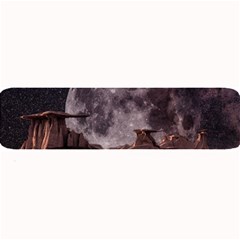 In The Cosmos Moon Sci-fi Space Sky Large Bar Mat by Cendanart