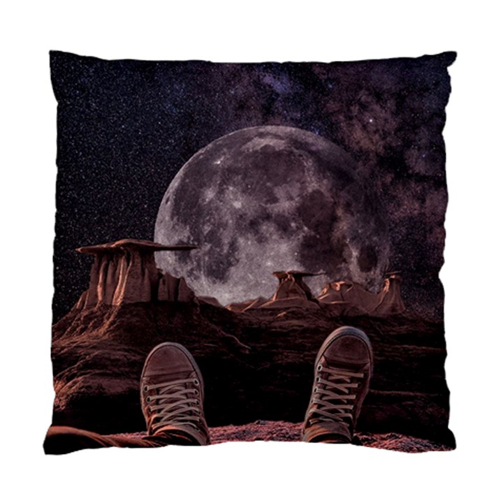 In The Cosmos Moon Sci-fi Space Sky Standard Cushion Case (Two Sides)