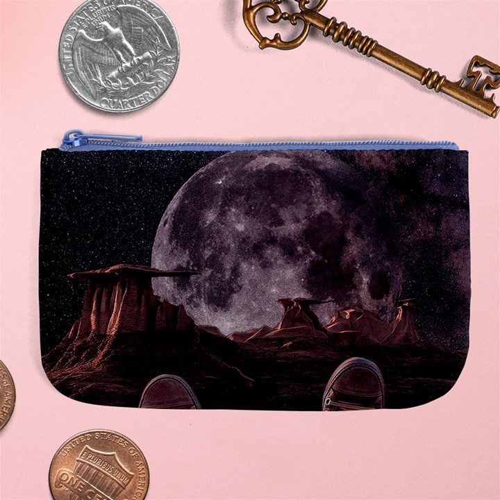 In The Cosmos Moon Sci-fi Space Sky Large Coin Purse